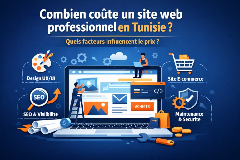 Combien coûte un site web professionnel en Tunisie et qu’est-ce qui influence le prix?